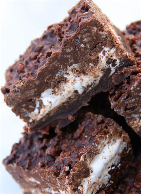 Marshmallow Cream Crunch Brownies – Eat More Chocolate Eat More Chocolate