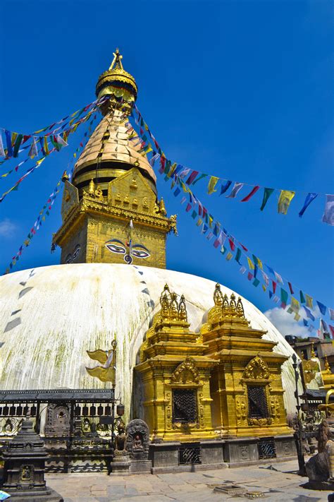 Swayambhu Stupa (also known as the Monkey Temple) - Kathmandu, Nepal ...