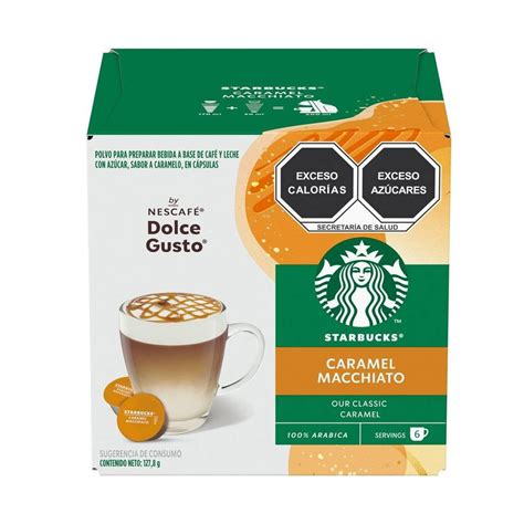 Cápsulas de café y leche Starbucks by Nescafé Dolce Gusto caramel ...