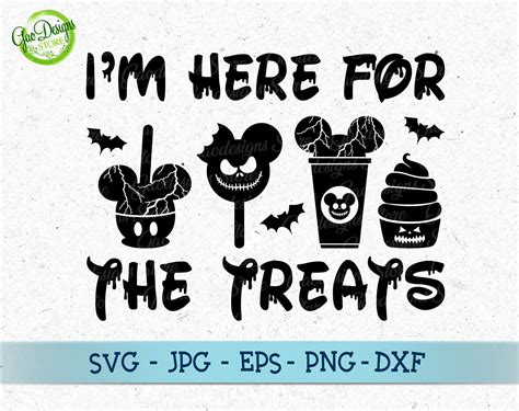 I'm Here for the Treats svg, Disney Halloween Svg, halloween shirt svg, halloween svg files ...