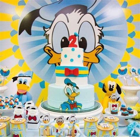 Disney birthday party-Donald Duck birthday- Disney party ideas-Donald ...