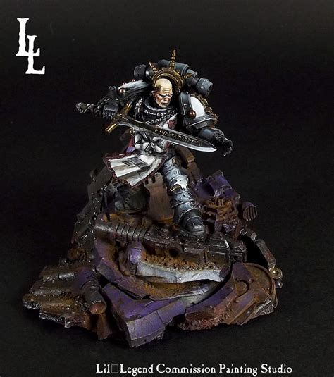 Sigismund High Marshall of the Black Templars Scouring Era ~ LilLegend Commission Painting Studio