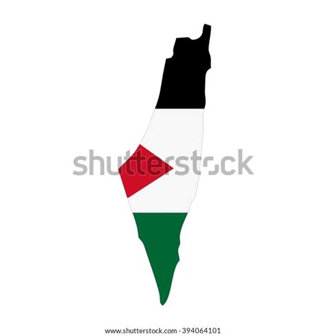 Flag Map Palestine Stock Vector (Royalty Free) 394064101 | Shutterstock