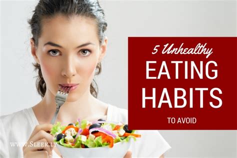 Avoiding unhealthy eating Habits | HubPages