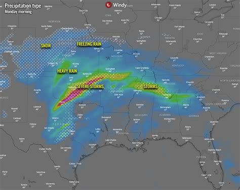 A foot of snow and ice storm is forecast across parts of the Midwest as ...