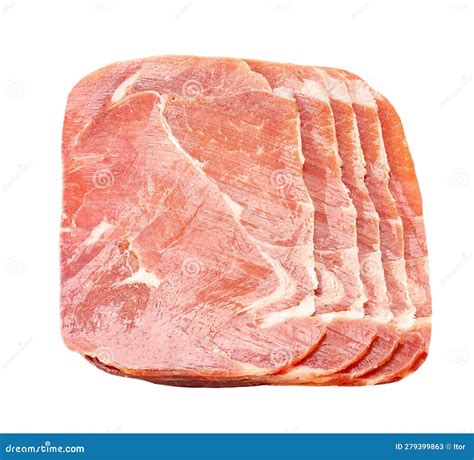 Spanish Jamon Cut, Parma Ham Cutting, Serrano or Iberico on White ...