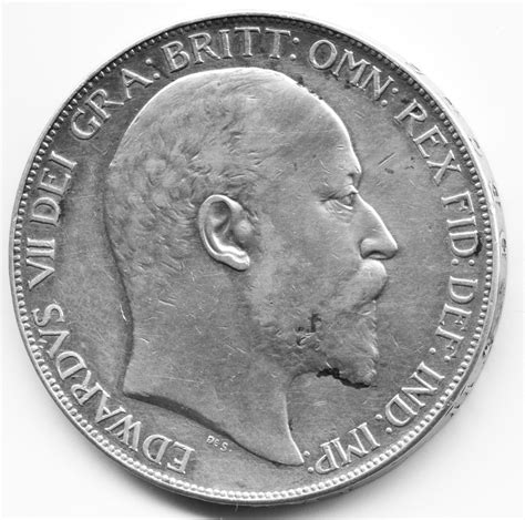 1902 United Kingdom, King Edward VII, Silver Crown Coin, Numismatics, London, Coin Shop, Gold ...