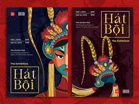 [Poster] Hát Bội 2.0 by Trần Minh Đức on Dribbble Poster Layout, Book ...