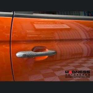 FIAT 500 Door Handle Covers - Carbon Fiber , FT500-13