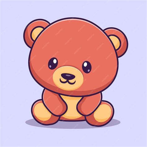 Premium Vector | Cute baby bear sitting cartoon vector icon ...