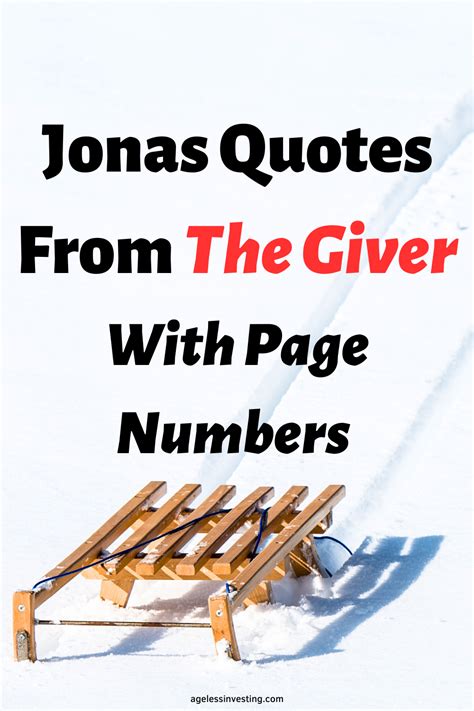 A picture of a wooden sled at the bottom of a snow covered hill, with the text overlay: "Jonas ...