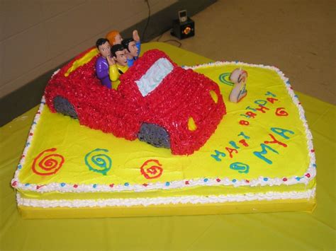 Wiggles Big Red Car Cake - CakeCentral.com