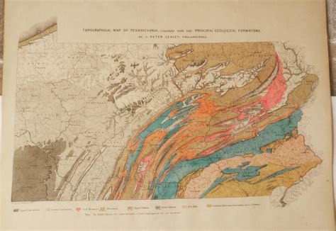 Geological Map of Pennsylvania (circa 1872) : r/geology