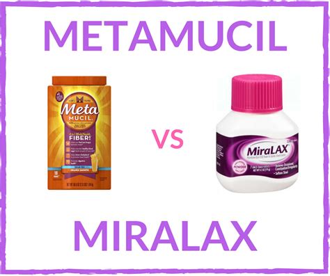 Metamucil vs Miralax: A Head-to-Head Match-Up That Reviews Miralax and ...