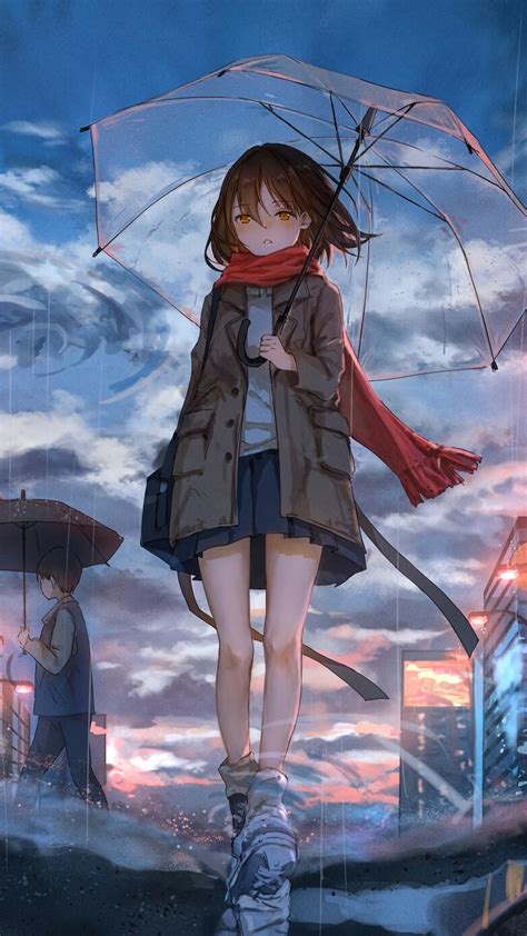 Anime Rain Girl Umbrella Wallpapers - Wallpaper Cave