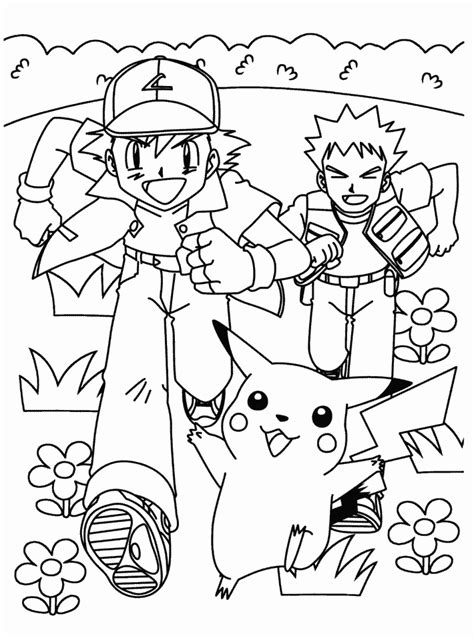 Pokemon Brock Coloring Pages - Coloring Pages