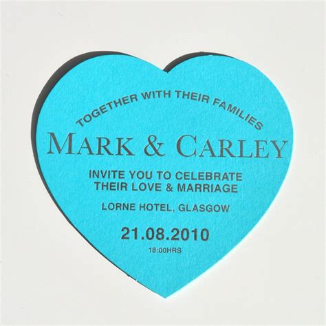 Heart Shaped Wedding Invitations