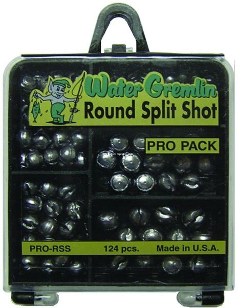 Water Gremlin Round Split-Shot Pro Pack 124Pc - 038775042604