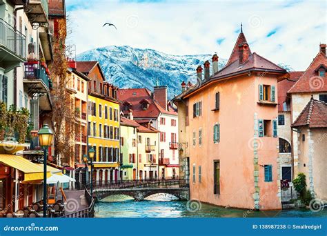 Old town in Annecy, France stock photo. Image of architecture - 138987238