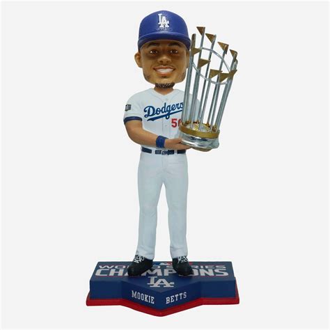 Mookie Betts Los Angeles Dodgers 2020 World Series Champions Bobblehea FOCO