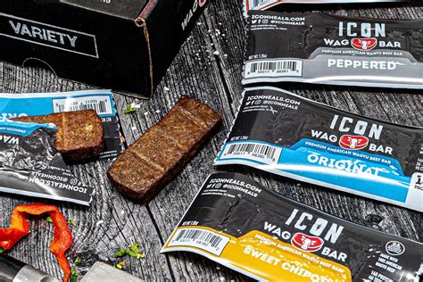 Icon Wag Bar incredibly lean and made with 100% American Wagyu Beef