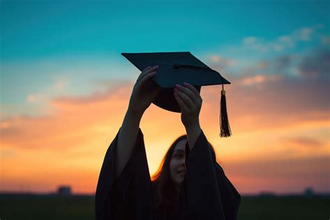 Graduation hat silhouette photography people | Free Photo - rawpixel