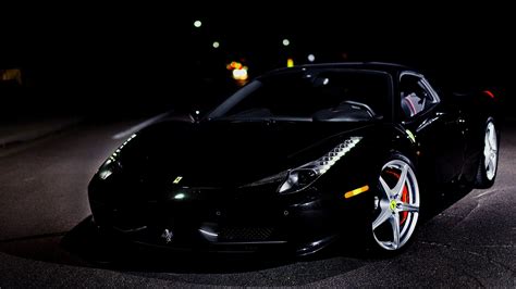 Black Ferrari Wallpaper Full HD #2Fw | Sports car wallpaper, Ferrari ...