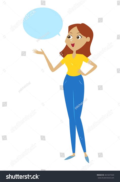 Cartoon Women Say Vector Stock Vector (Royalty Free) 461027320 ...