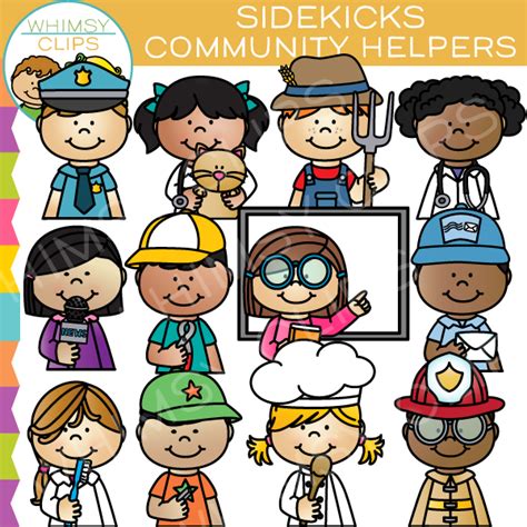 Community Helper Sidekicks Clip Art , Images & Illustrations | Whimsy ...