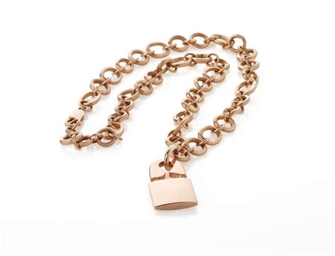 Punk Lock Necklace - 18k Rose Gold – Jillian Dempsey