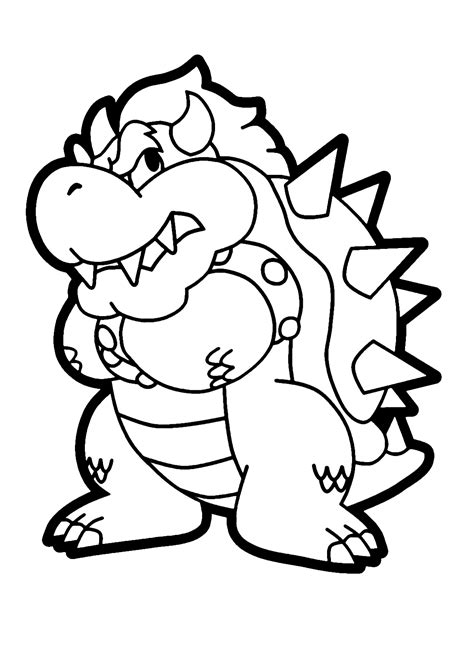 Bowser Coloring Page Mario Coloring Pages Super Mario Coloring Pages Super Coloring Pages ...