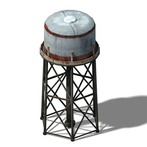 ArtStation - City-water tower 01 | Game Assets