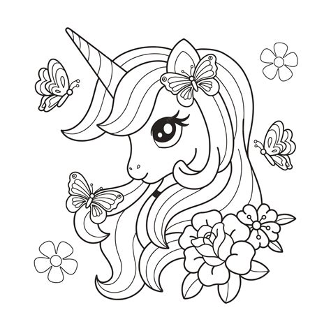 Family Unicorn Colouring Page Clip Art Library - vrogue.co