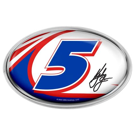 Kyle Larson #5 2023 Chrome Metal Domed Emblem | Hendrick Motorsports Store