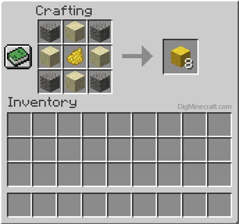 How to make Yellow Concrete Powder in Minecraft