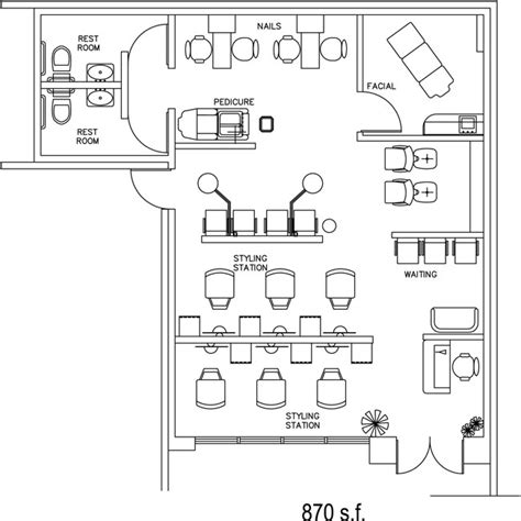 Hair Salon Floor Plans Free - floorplans.click