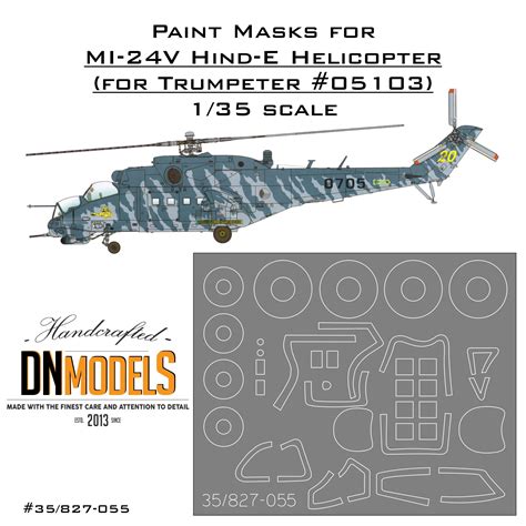 Paint Masks for Mil MI-24V Hind Attack Helicopter 1/35 Canopy & Wheels ...