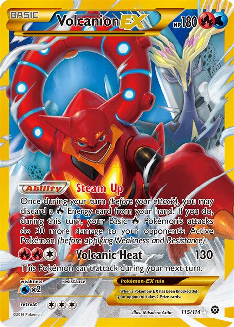 Volcanion-EX 115 (Steam Siege 2016) Pokemon Card