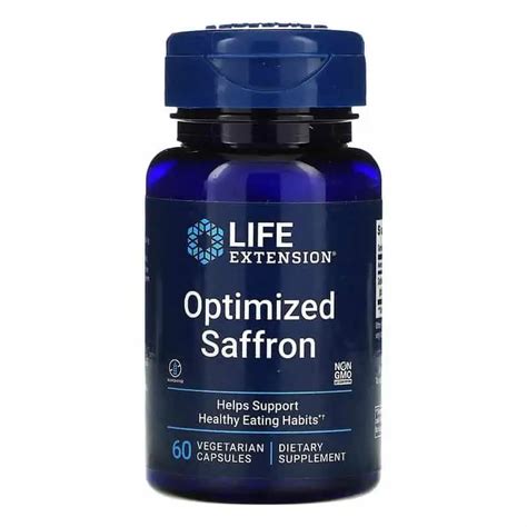 Life Extension Optimized Saffron With Satiereal (Redukcja Wagi) 60 Kapsułek Wegetariańskich ...