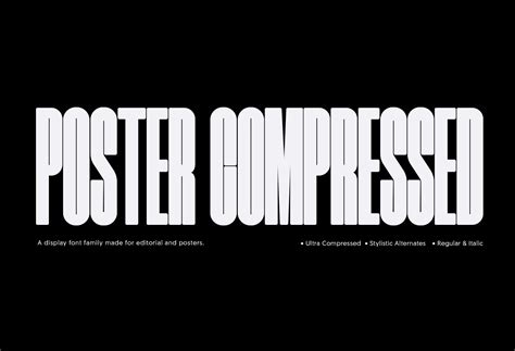 Poster Compressed | Sans Serif Fonts ~ Creative Market