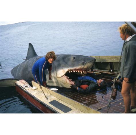 Some amazing shots of Bruce, the mechanical shark from "Jaws" (1975)! •Director Steven Spielberg ...