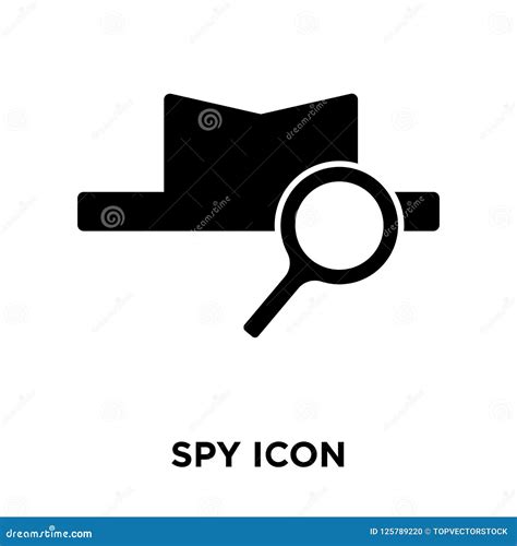 Spy Icon Vector Isolated On White Background, Logo Concept Of Sp Stock Vector - Illustration of ...