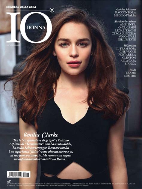 EMILIA CLARKE in IO Donna Magazine, July 2015 Issue – HawtCelebs