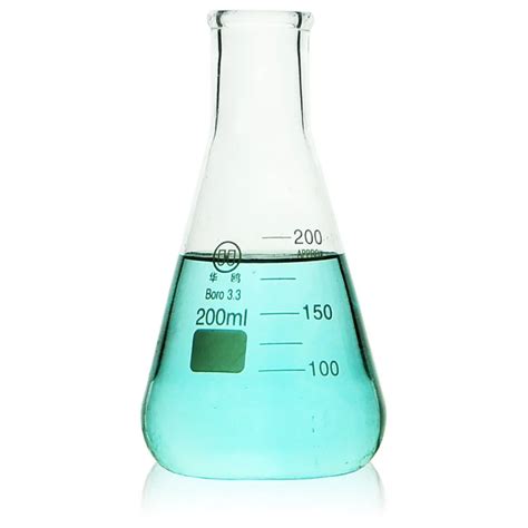 Aliexpress.com : Buy 200ml, Erlenmeyer Flask,Lab Borosilicate Glass Chemistry Conical Bottle ...