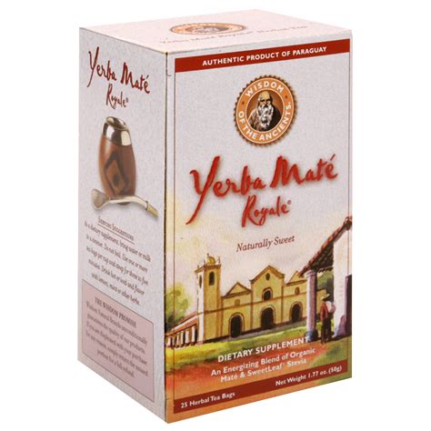 Wisdom Natural Brands Yerba Mate Royale Tea, 25 bag - Food & Grocery ...