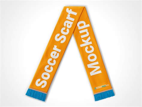 Free Soccer Scarf Mockup | Ocean Mockups