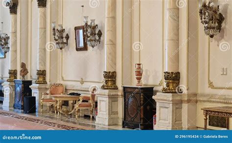 Interior View of the Romanian Parliament in Bucharest, Romania. Editorial Stock Image - Image of ...