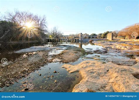 Stunning Landscape River of Sunset Stock Image - Image of bushy, rock: 142547767