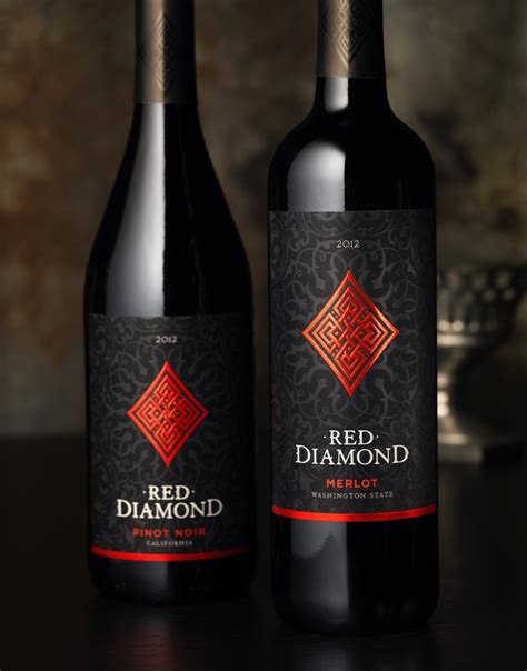 Red Diamond Wine Packaging Design & Logo | CF Napa Brand Design