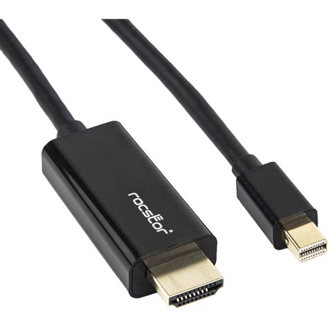 Rocstor Rocpro Mini DisplayPort Male to HDMI Male Y10C197-B1 B&H